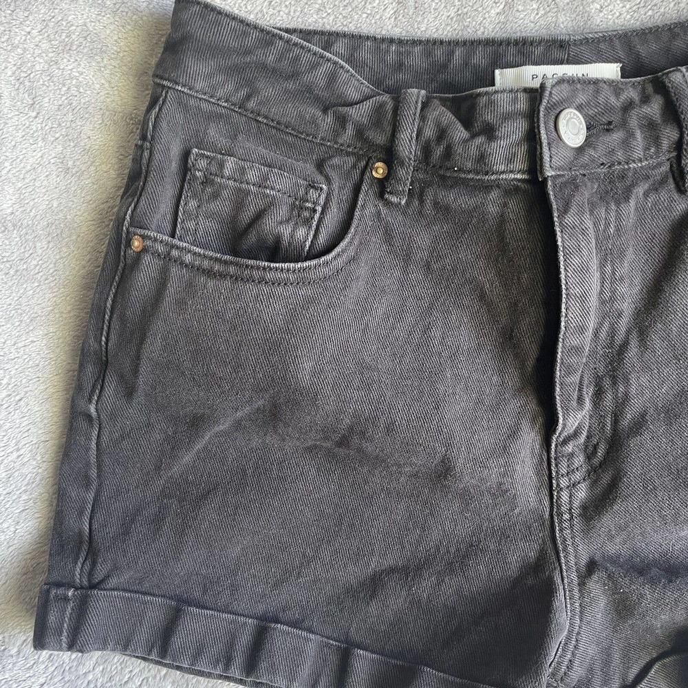 Pacsun Shorts Womens 27 Black Denim Mom Shorts High Rise Preppy Festival Beach - Picture 2 of 12